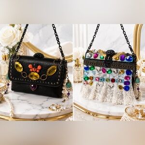 RUBYRUDI ARTISAN PURSE CLUTCH SHOULDER BAG ART TO WEAR HANDCRAFTED UP CYCLED
